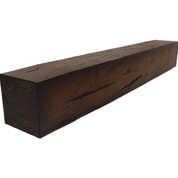 84 Inch Natural Mahogany Faux Wood Fireplace Mantel Shelf