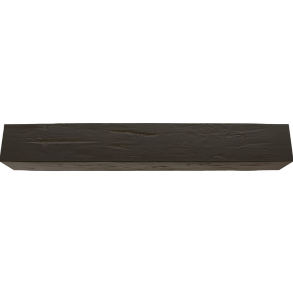 84 Inch Natural Ash Faux Wood Fireplace Mantel Shelf, 2 image
