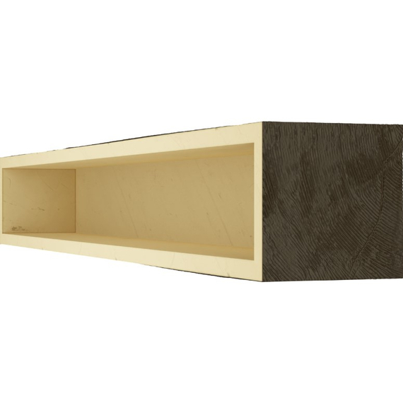 84 Inch Natural Ash Faux Wood Fireplace Mantel Shelf, 3 image