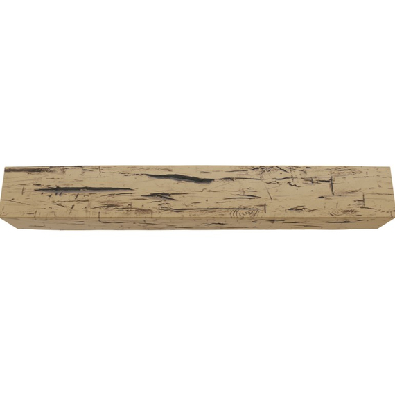 84 Inch Natural Golden Oak Faux Wood Fireplace Mantel Shelf, 2 image