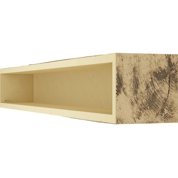84 Inch Natural Golden Oak Faux Wood Fireplace Mantel Shelf, 3 image
