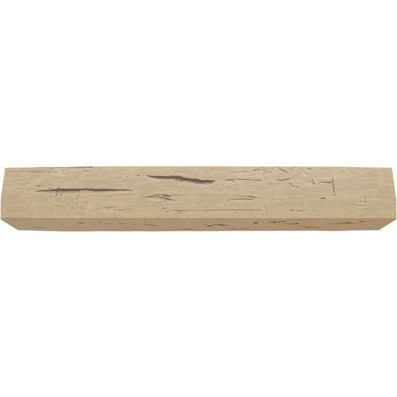 84 Inch Natural Pine Faux Wood Fireplace Mantel Shelf, 2 image