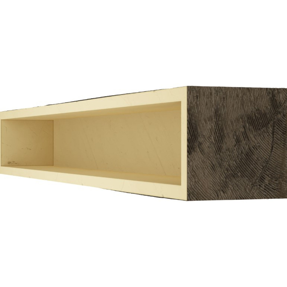 84 Inch Premium Walnut Faux Wood Fireplace Mantel Shelf, 3 image