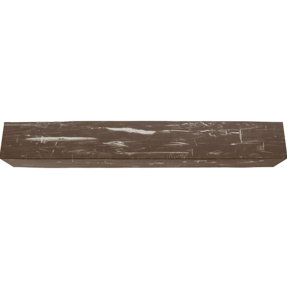 84 Inch Vintage Mahogany Faux Wood Fireplace Mantel Shelf, 2 image