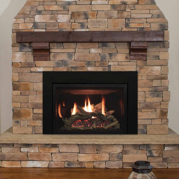 White Mountain Hearth Rushmore TruFlame 30" Direct Vent Gas Fireplace Insert Installed
