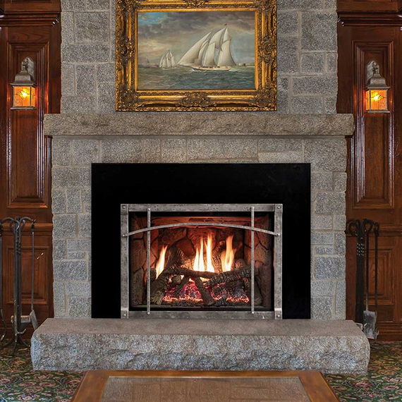 White Mountain Hearth Rushmore TruFlame 35" Direct Vent Gas Fireplace Insert Installed
