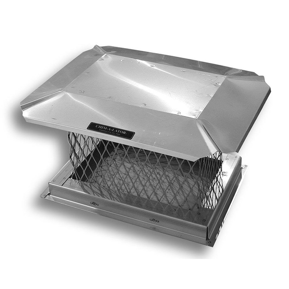 BDM Square Stainless Steel California Chimney Cap in 5/8" Mesh