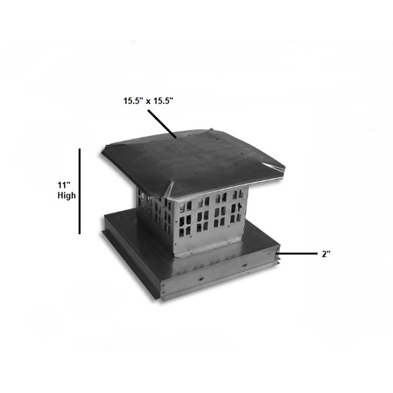VCL Termination Cap with 8”x8” Stainless Steel Base Specs