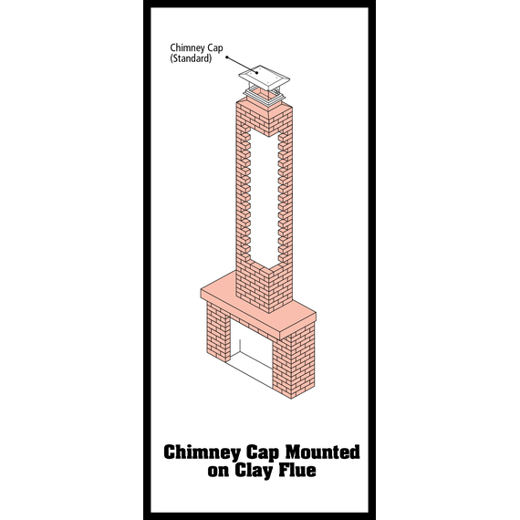Chimney Cap Clay Flue Mounted