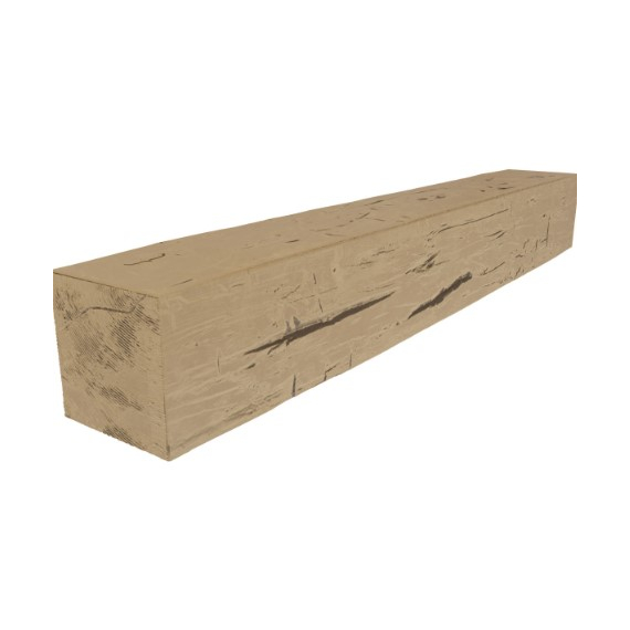 48 Inch Natural Pine Faux Wood Fireplace Mantel Shelf