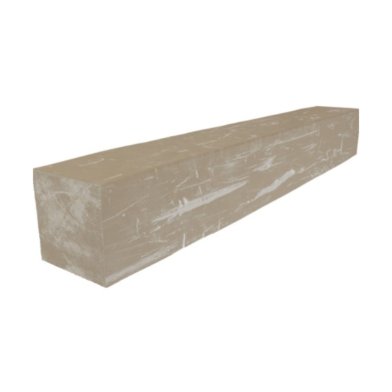 36 Inch White Washed Faux Wood Fireplace Mantel Shelf