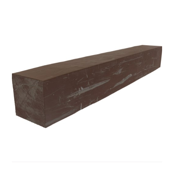 48 Inch Aged Pecan Faux Wood Fireplace Mantel Shelf