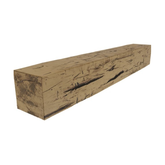 36 Inch Natural Golden Oak Faux Wood Fireplace Mantel Shelf