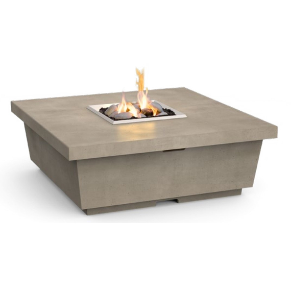 American Fyre Designs 44” Contempo Square Fire Table Chat Height Manual Flame Sensing | 784-11-M2C