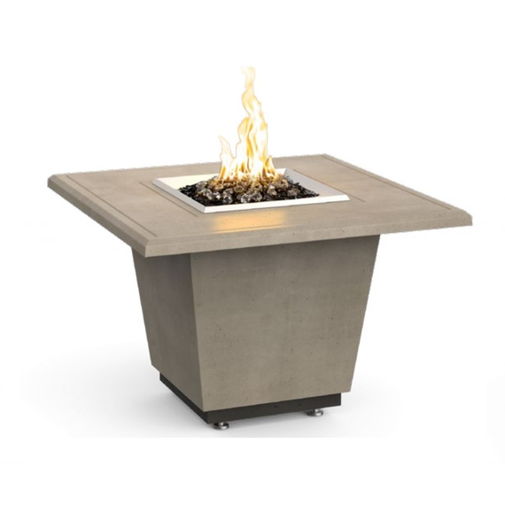American Fyre Designs 36” Cosmopolitan Square Fire Table Chat Height FyreStarter Bluetooth | 640-11-H2C