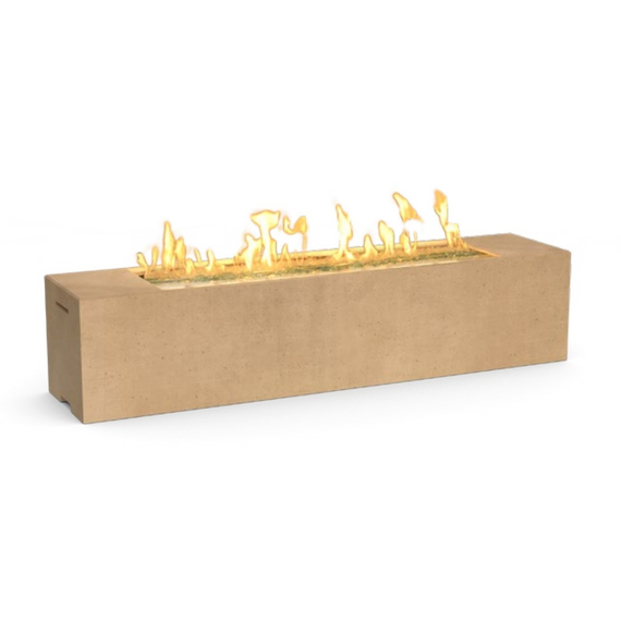 American Fyre Designs 72” Milan Low Linear Fire Table Chat Height FyreStarter Bluetooth | 216-11-H8C