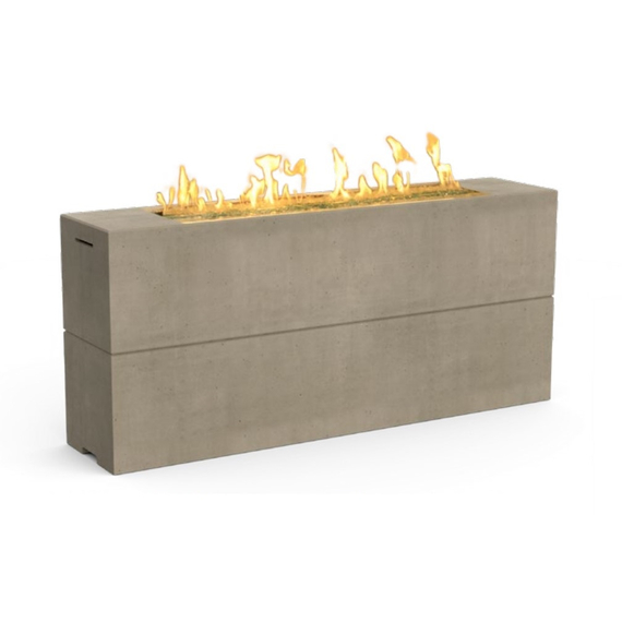 American Fyre Designs 72” Milan Tall Linear Fire Table Chat Height Manual Flame Sensing | 215-11-M8C