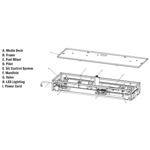 Bedrock Traditional Drop-In Burner