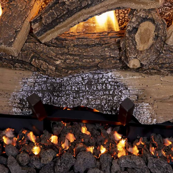 Grand Canyon Split Oak Ventless Logs Close Up