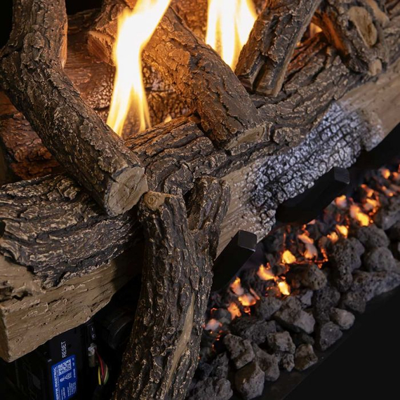 Grand Canyon Split Oak Ventless Logs Close Up
