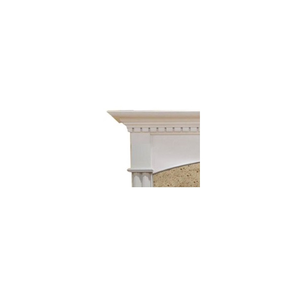 Arched Monticello Fireplace Mantel Corner Detail