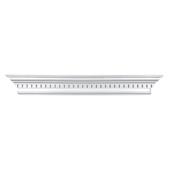 68" Conner MDF Primed Mantel Shelf