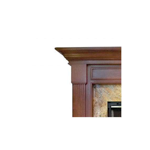 Franklin Fireplace Mantel Corner Detail