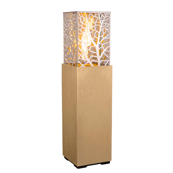 American Fyre Designs 66" Tall Magnolia Lantern FyreStarter Bluetooth | 716-11-H1C in Cafe Blanco