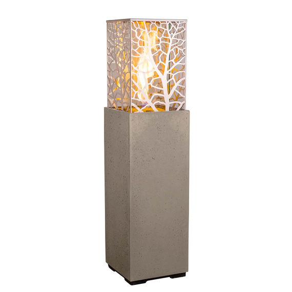 American Fyre Designs 66" Tall Magnolia Lantern FyreStarter Bluetooth | 716-11-H1C in Smoke