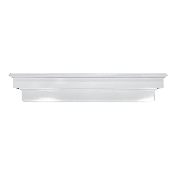 60" Smithtown MDF Primed Mantel Shelf