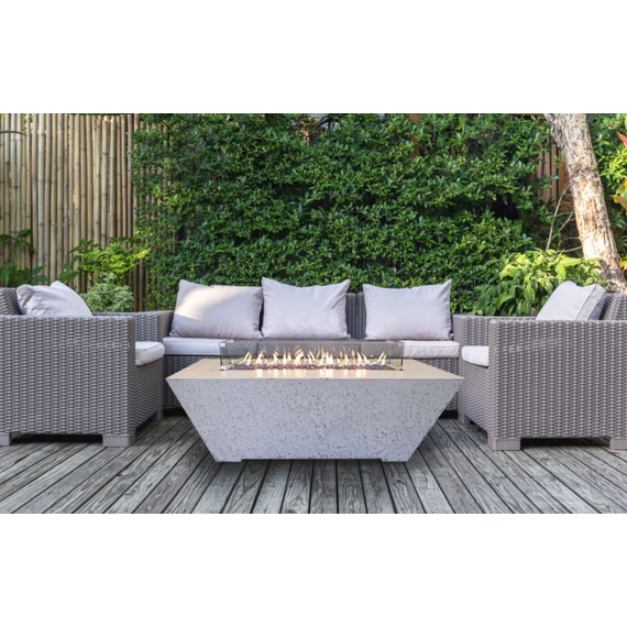 Olympus Square GFRC Fire Pit Table in Use