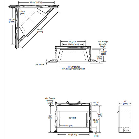 Monessen Aria 36" Specification Sheet