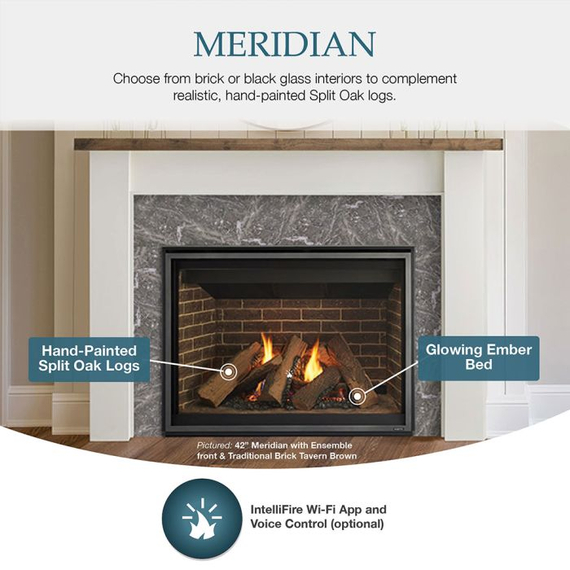 Majestic Meridian Fireplace