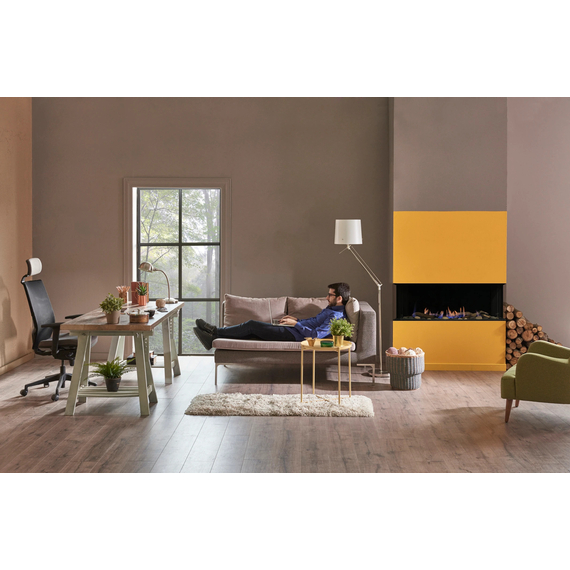 Sierra Flame Toscana 3-Sided Peninsula Installed