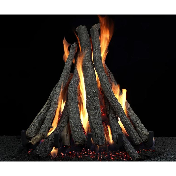 Hargrove Everest Mid Stack Vented Gas Log Set with Burner Kit