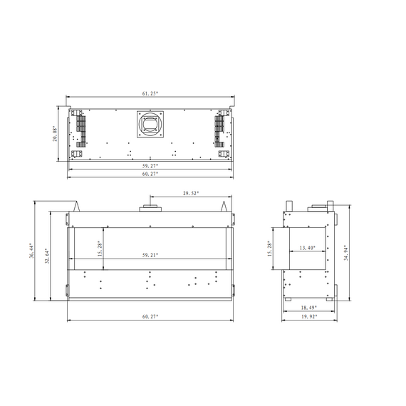 Sierra Flame Toscana 58" Spec Sheet