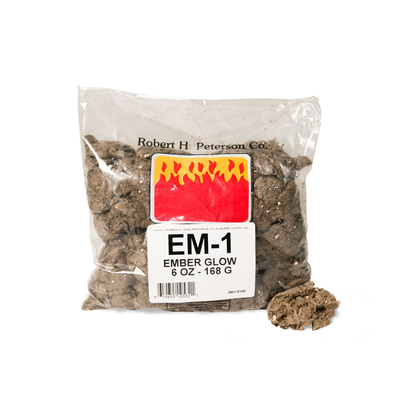 The included glowing embers help create a more realistic fire.