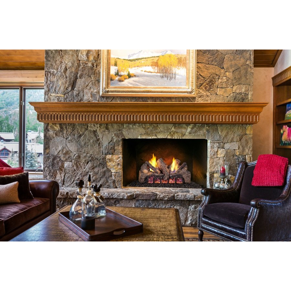 Foot Hill Oak ventless gas logs in a home
