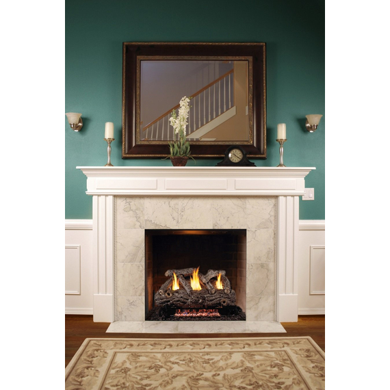 Golden Oak Designer log set in home