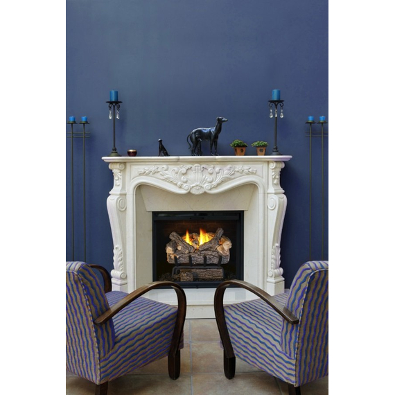 Valley Oak log set in home