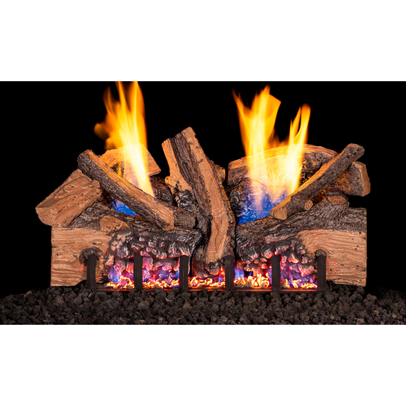 Real Fyre Foothill Split Oak Vent Free Gas Logs with G19A Burner System
