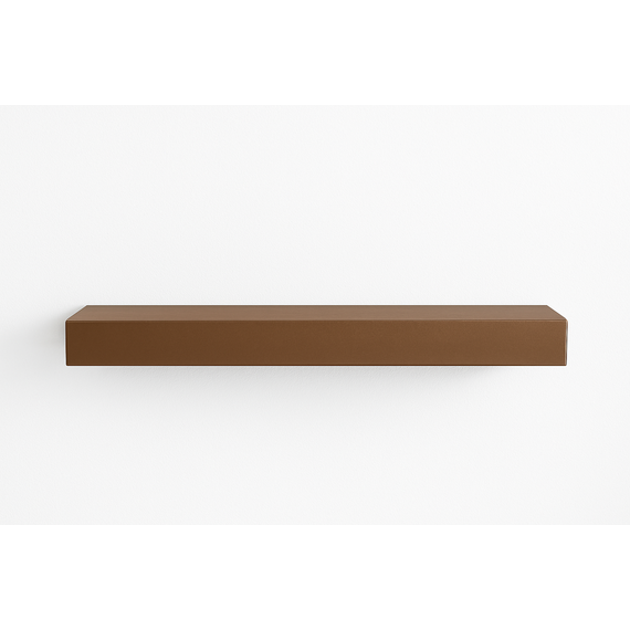 Powder Coat Steel Mantel Shelf By Design Specialties in Solar Bronze Finish