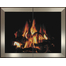 Pinnacle Hidden Frame Masonry Fireplace Door - Brite Nickel Doors - has 1/2" back frame shown