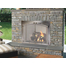 Stainless Steel Arch Conversion Fireplace Door With Window Pane