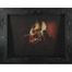 Classic Fullview Cabinet Style Masonry Fireplace Door In Black Hammered Finish