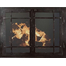Classic Cabinet Mission Style Masonry Fireplace Door In Black Copper Hammered Finish