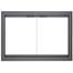 Brookfield Outdoor Masonry Fireplace Door in Natural Iron finish. - 4 Sided NO Draf
