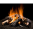 Wilderness Char Fire Pit Log Stack with Stainless Steel Burner