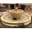 California Fountain Fire and Water Bowl in sand color with optional basin