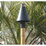 Black Cone manual light tiki torch kit (shown with included faux bamboo pole).